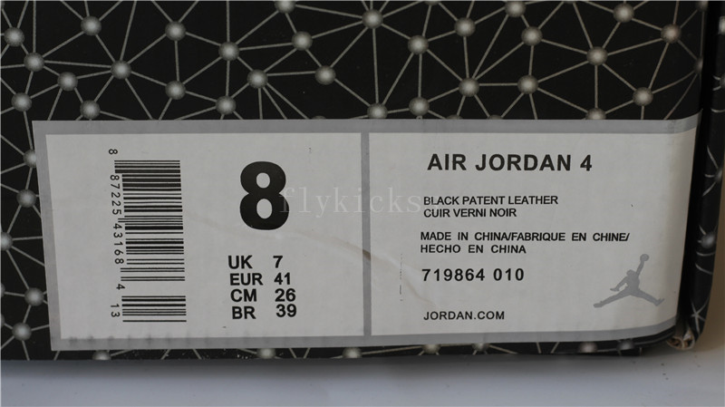 Authentic Air Jordan 4 Rero 11lab4 Black